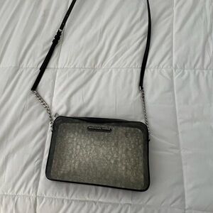 Black and Gray Crossbody Bag